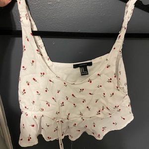 Forever 21 Rose crop top